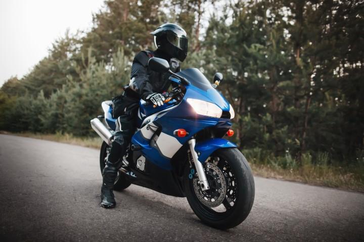 Motorrijder, motor Motorrijder, motor