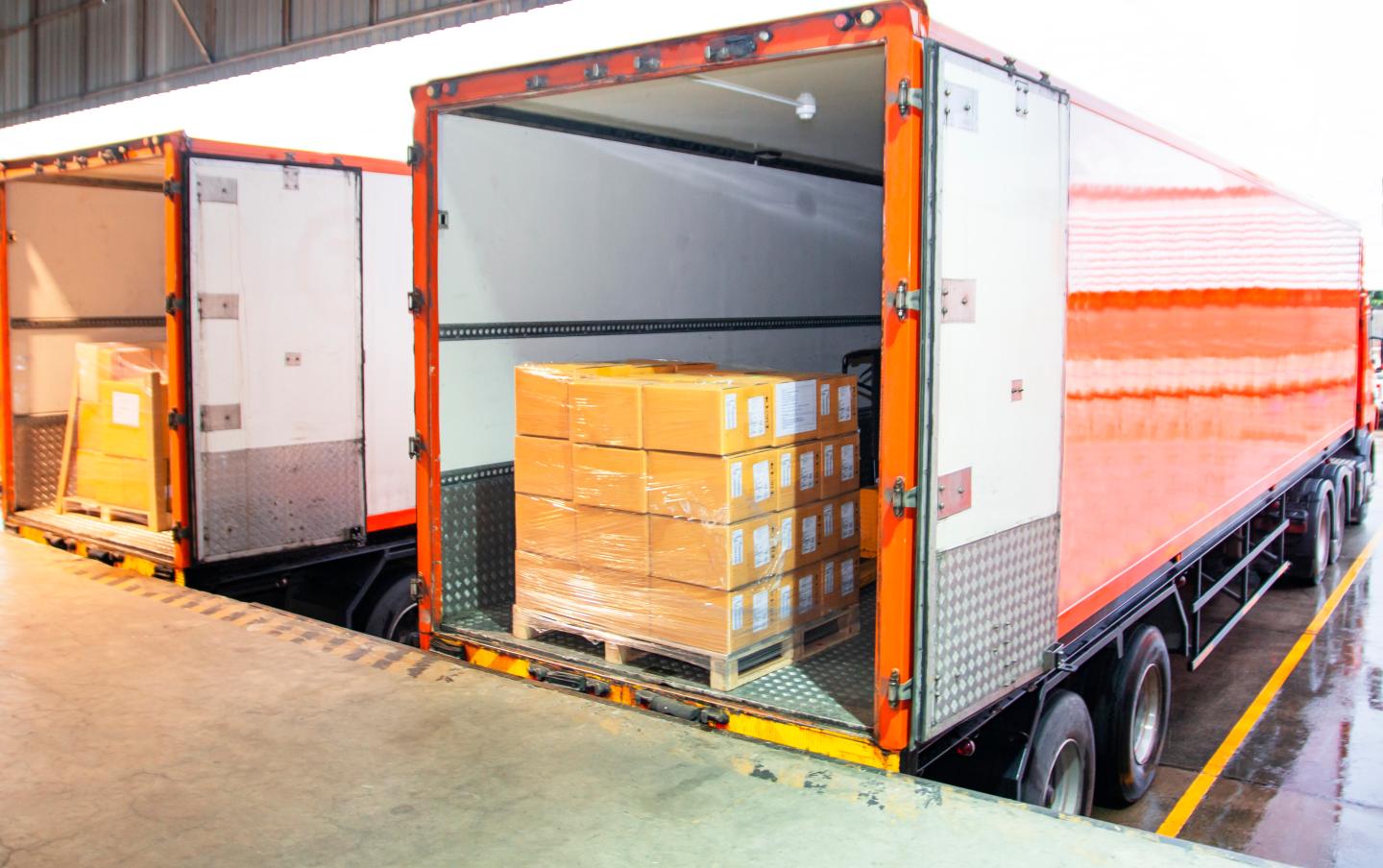Lading vrachtwagen